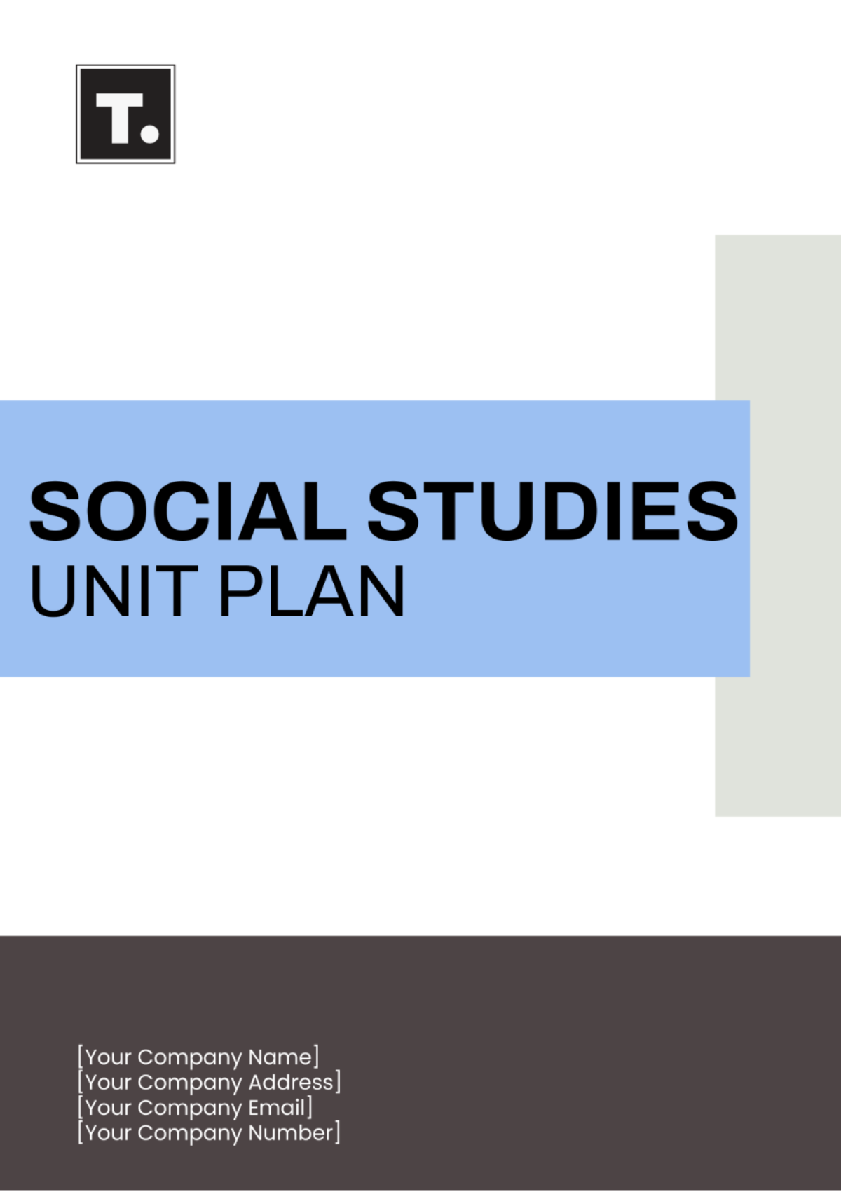 Social Studies Unit Plan Template - Edit Online & Download