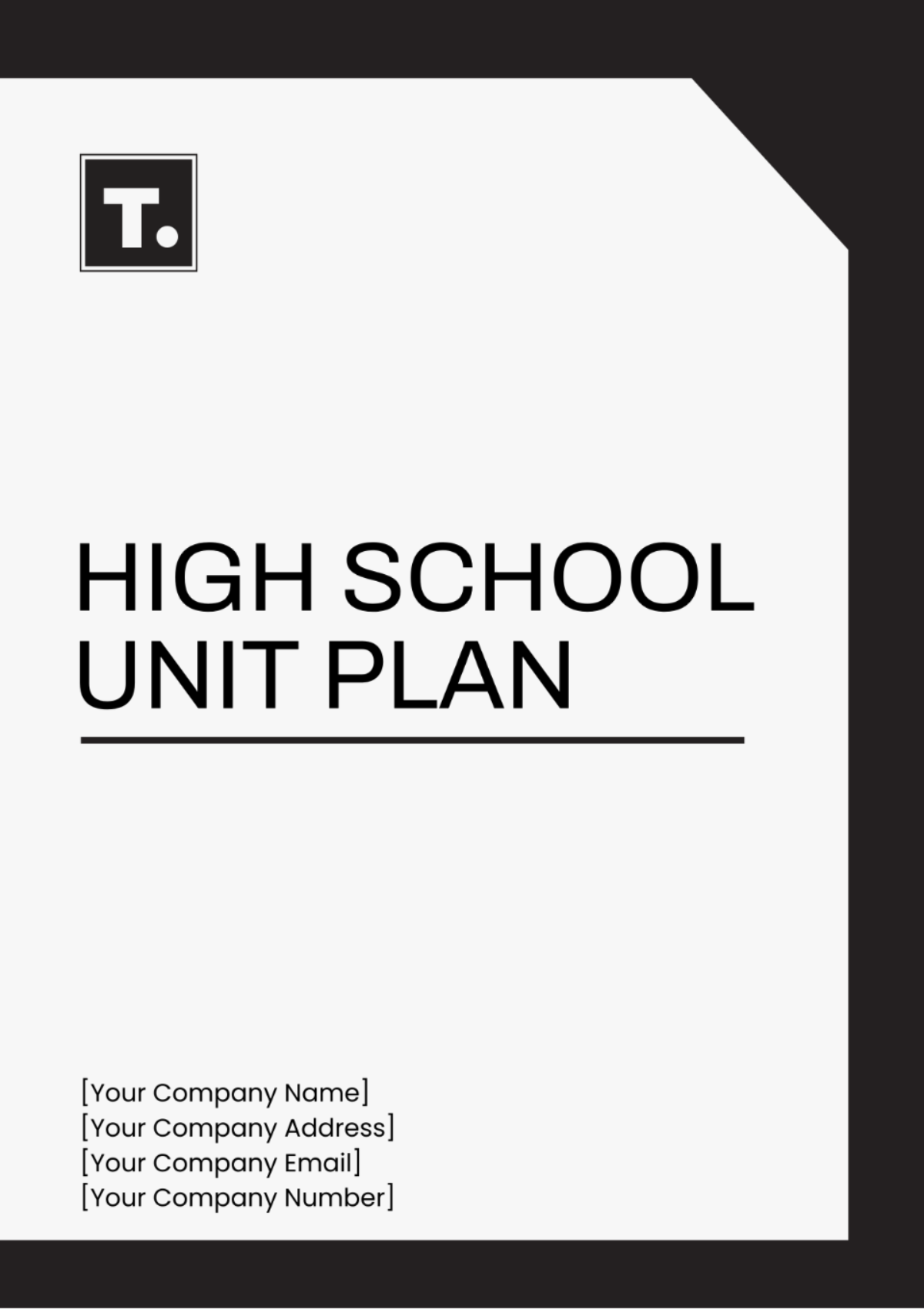 High School Unit Plan Template - Edit Online & Download