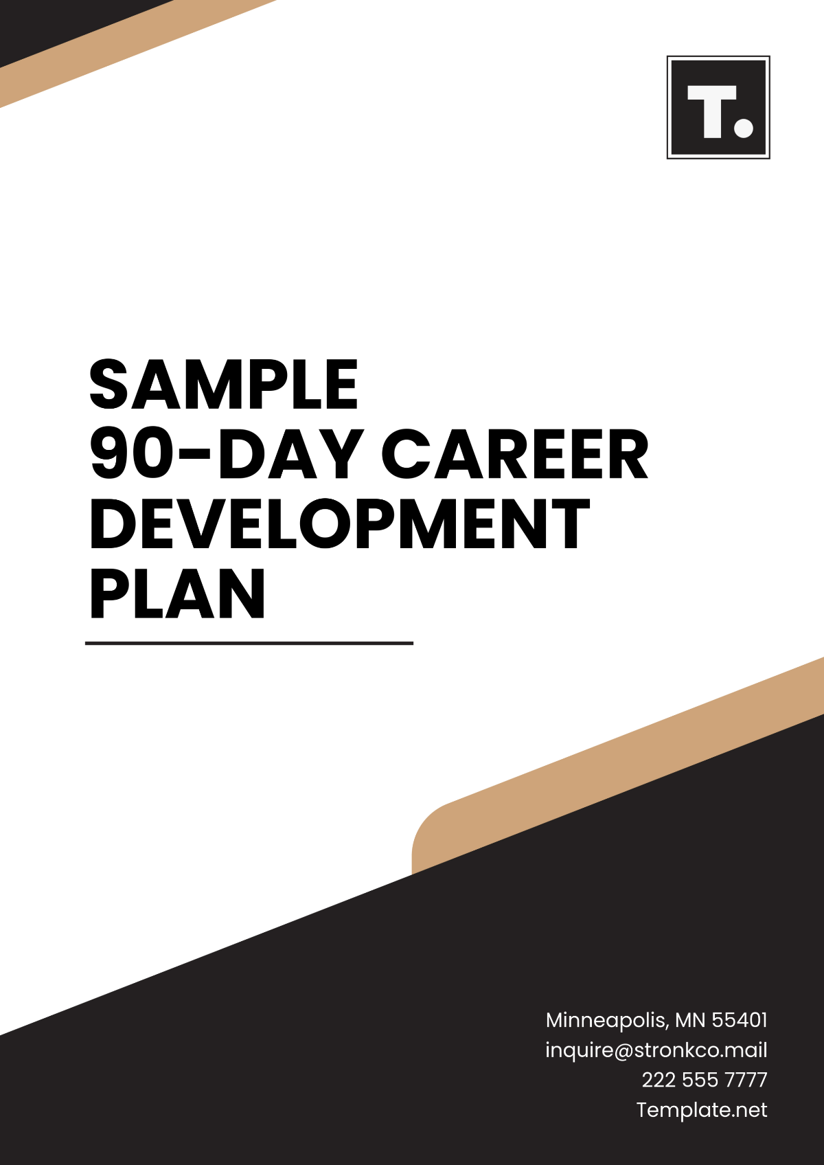 Sample 90-Day Career Development Plan Template - Edit Online & Download