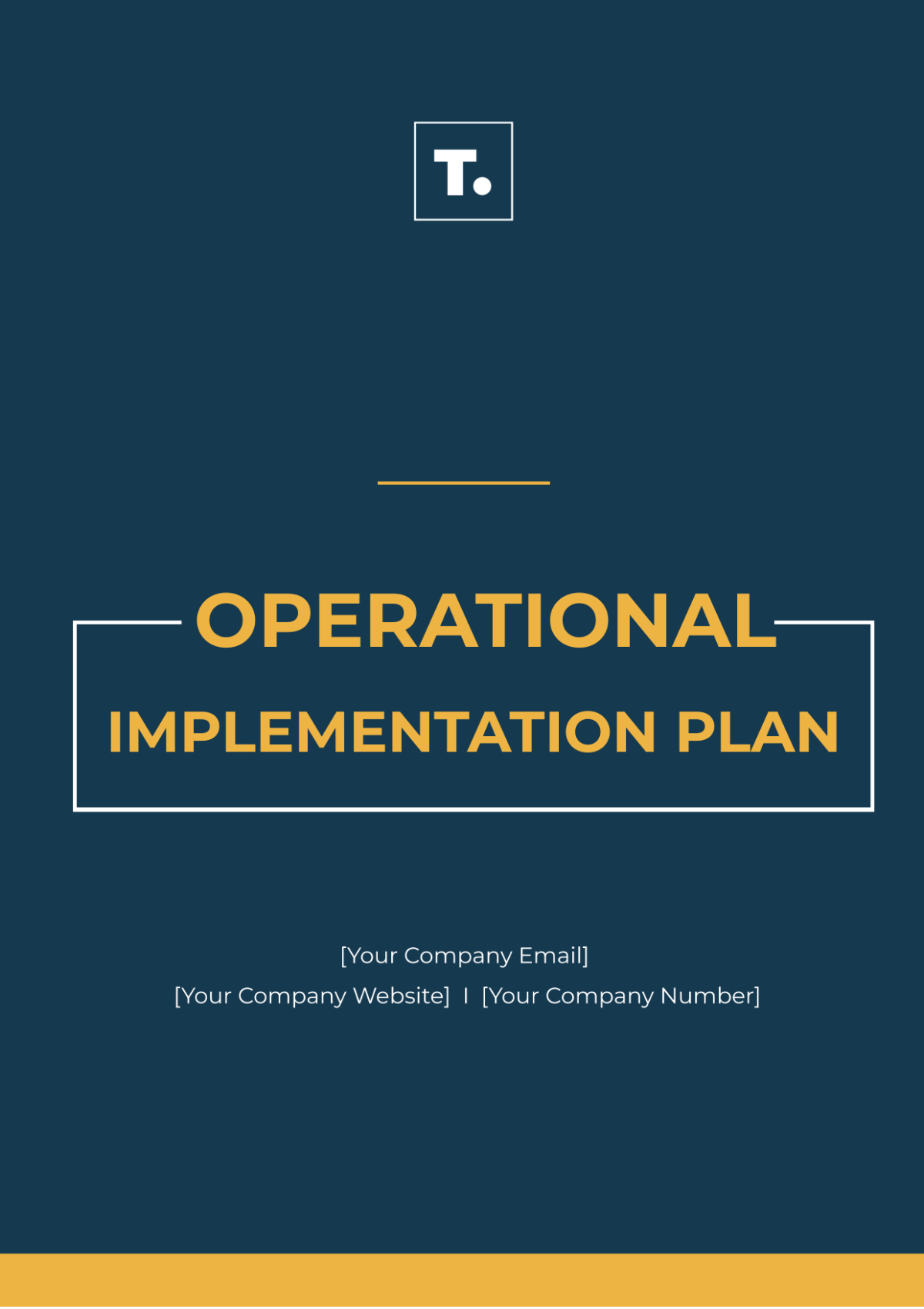 Operational Implementation Plan Template - Edit Online & Download