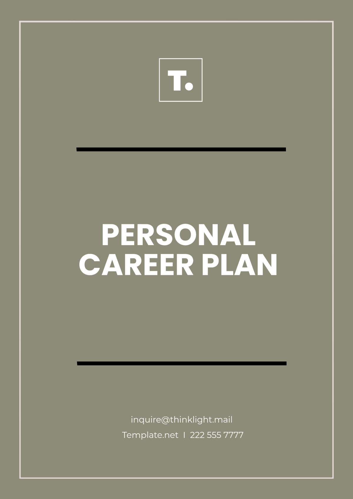 Personal Career Plan Template - Edit Online & Download