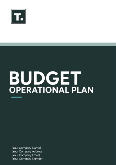 Free Budget Operational Plan Template to Edit Online