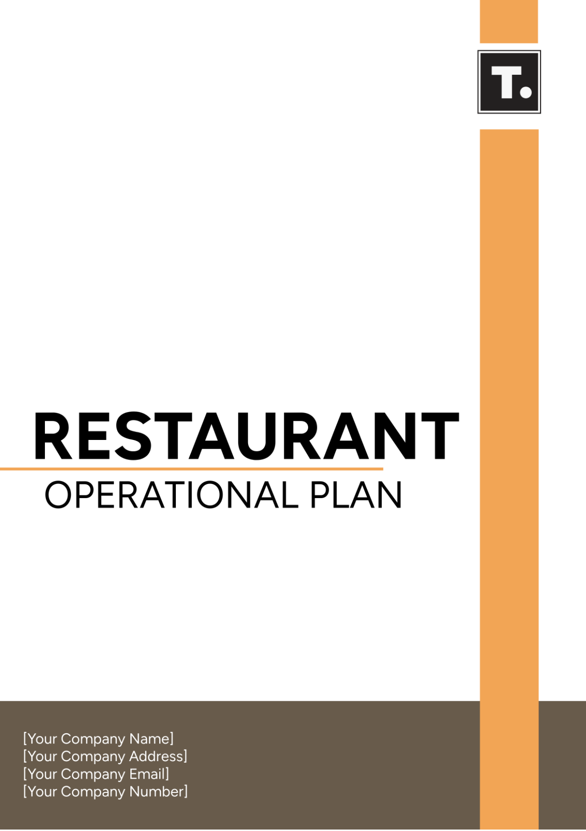 Restaurant Operational Plan Template - Edit Online & Download