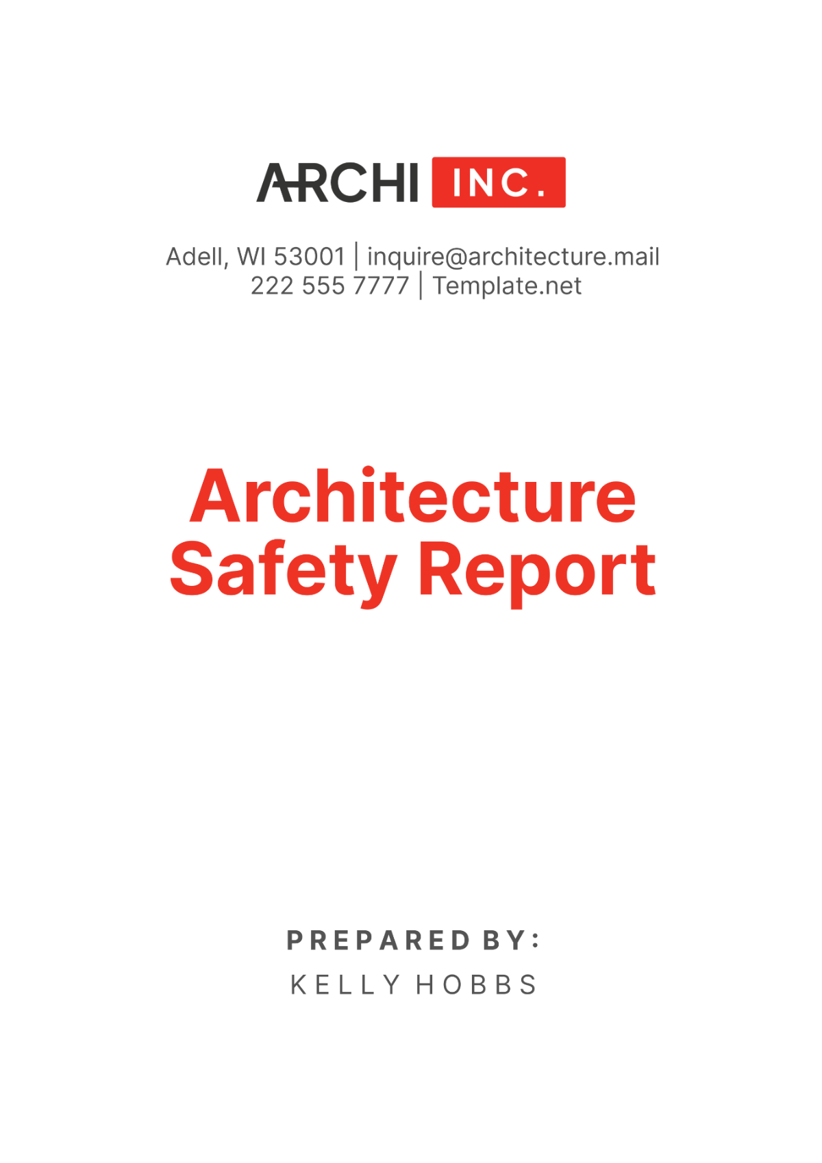 Architecture Safety Report Template - Edit Online & Download