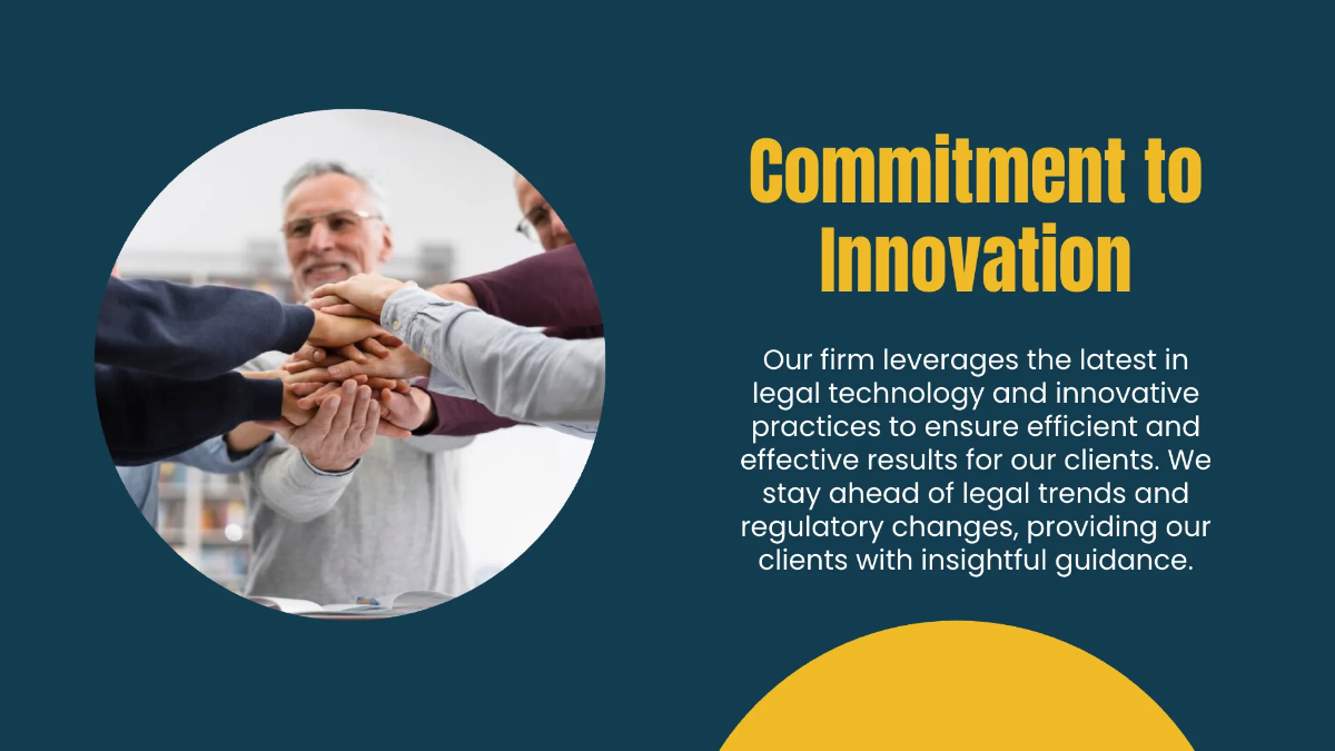 Free Law Firm Client Pitch Presentation Template to Edit Online