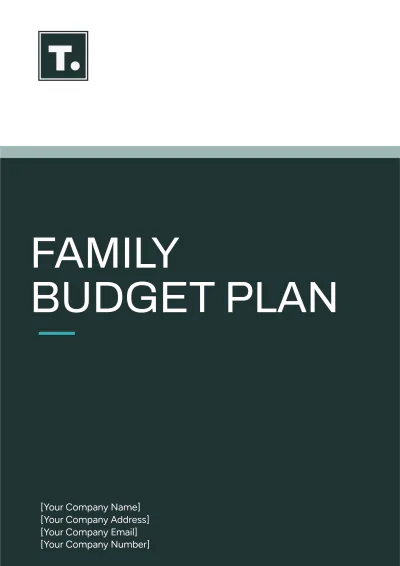 Free Family Budget Plan Template to Edit Online