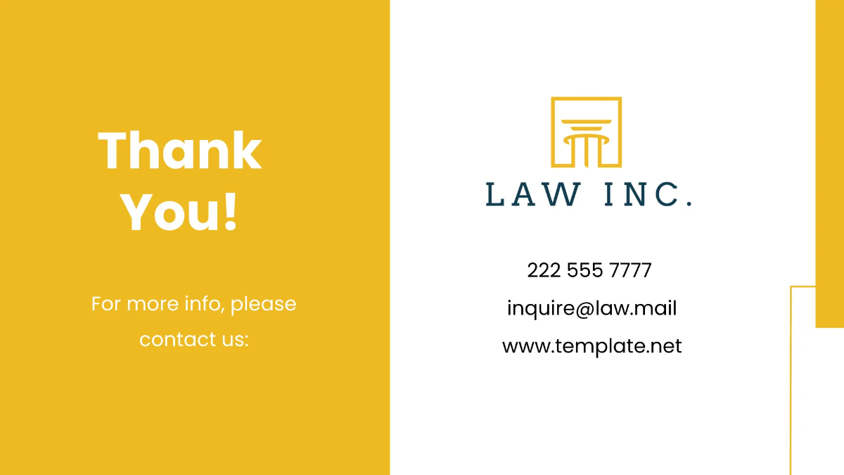 Free Law Firm Compliance Presentation Template to Edit Online