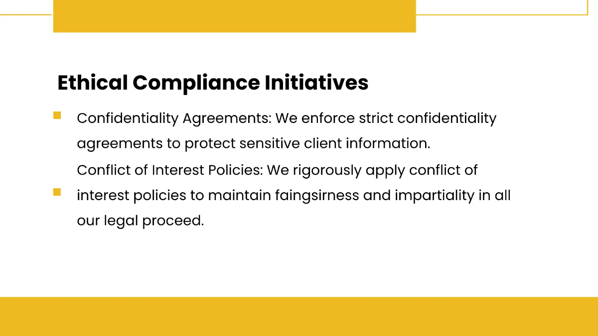 Free Law Firm Compliance Presentation Template to Edit Online