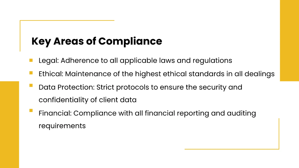 Free Law Firm Compliance Presentation Template to Edit Online