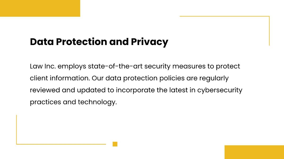 Free Law Firm Compliance Presentation Template to Edit Online
