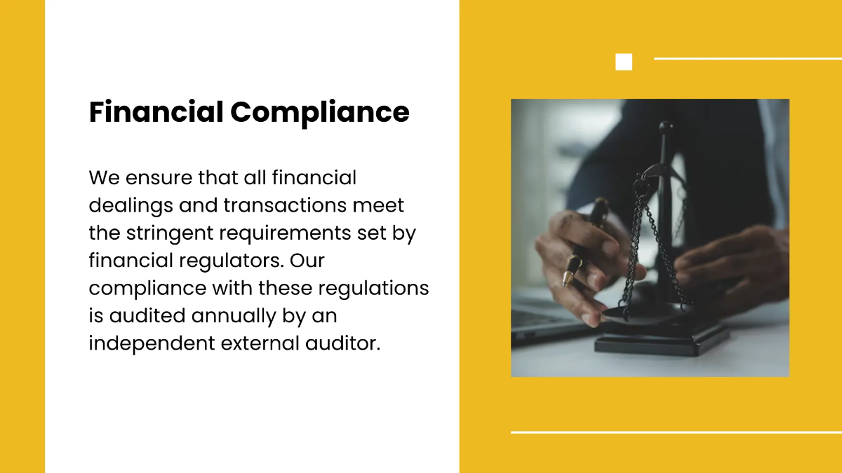 Free Law Firm Compliance Presentation Template to Edit Online