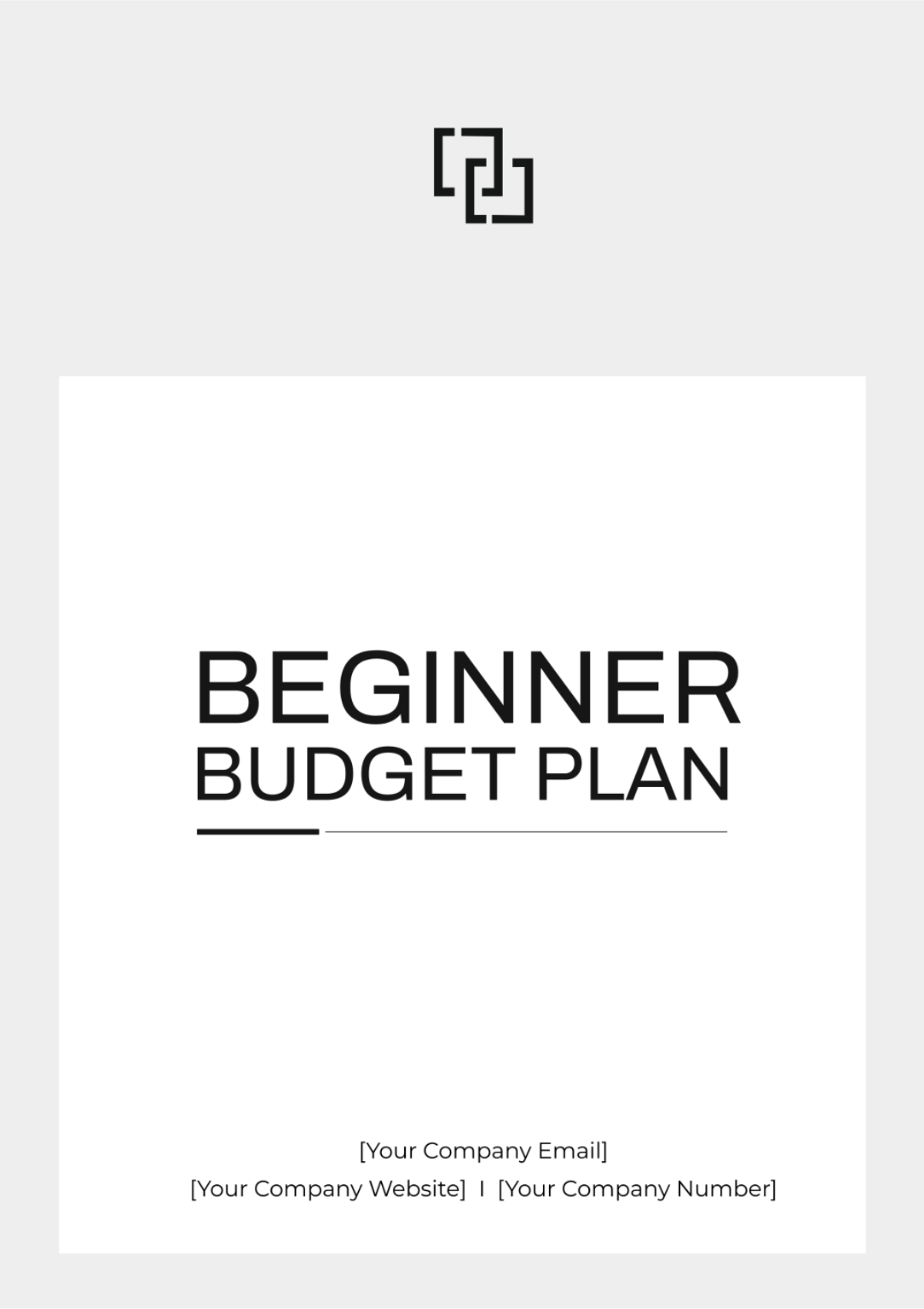 Beginner Budget Plan Template - Edit Online & Download