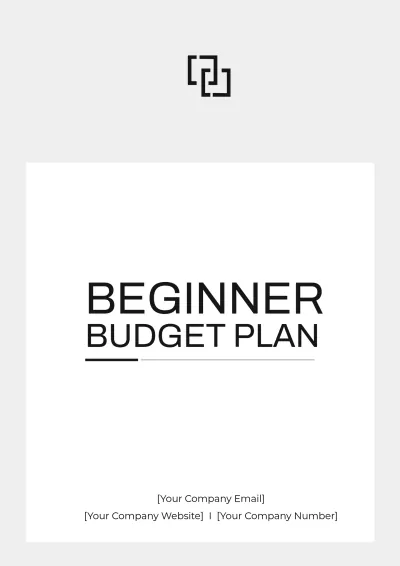 Free Beginner Budget Plan Template to Edit Online