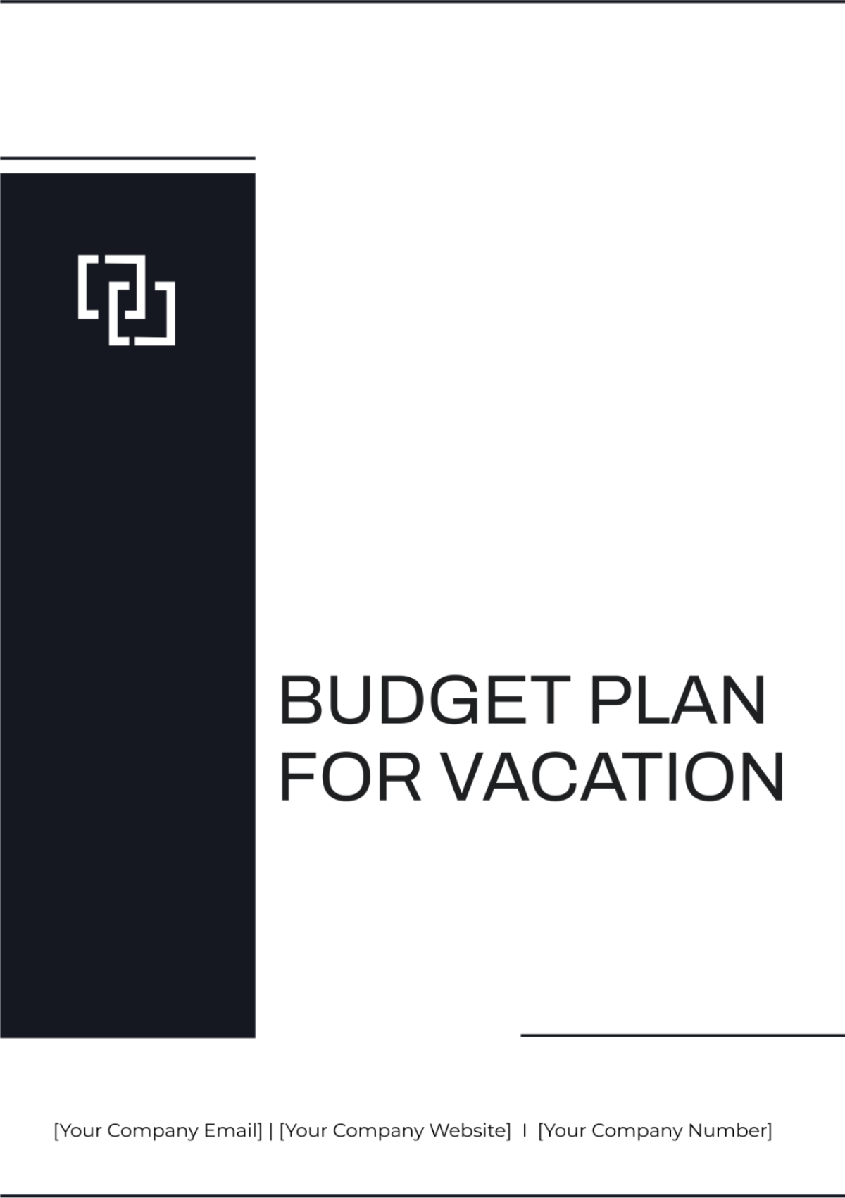 Budget Plan For Vacation Template - Edit Online & Download