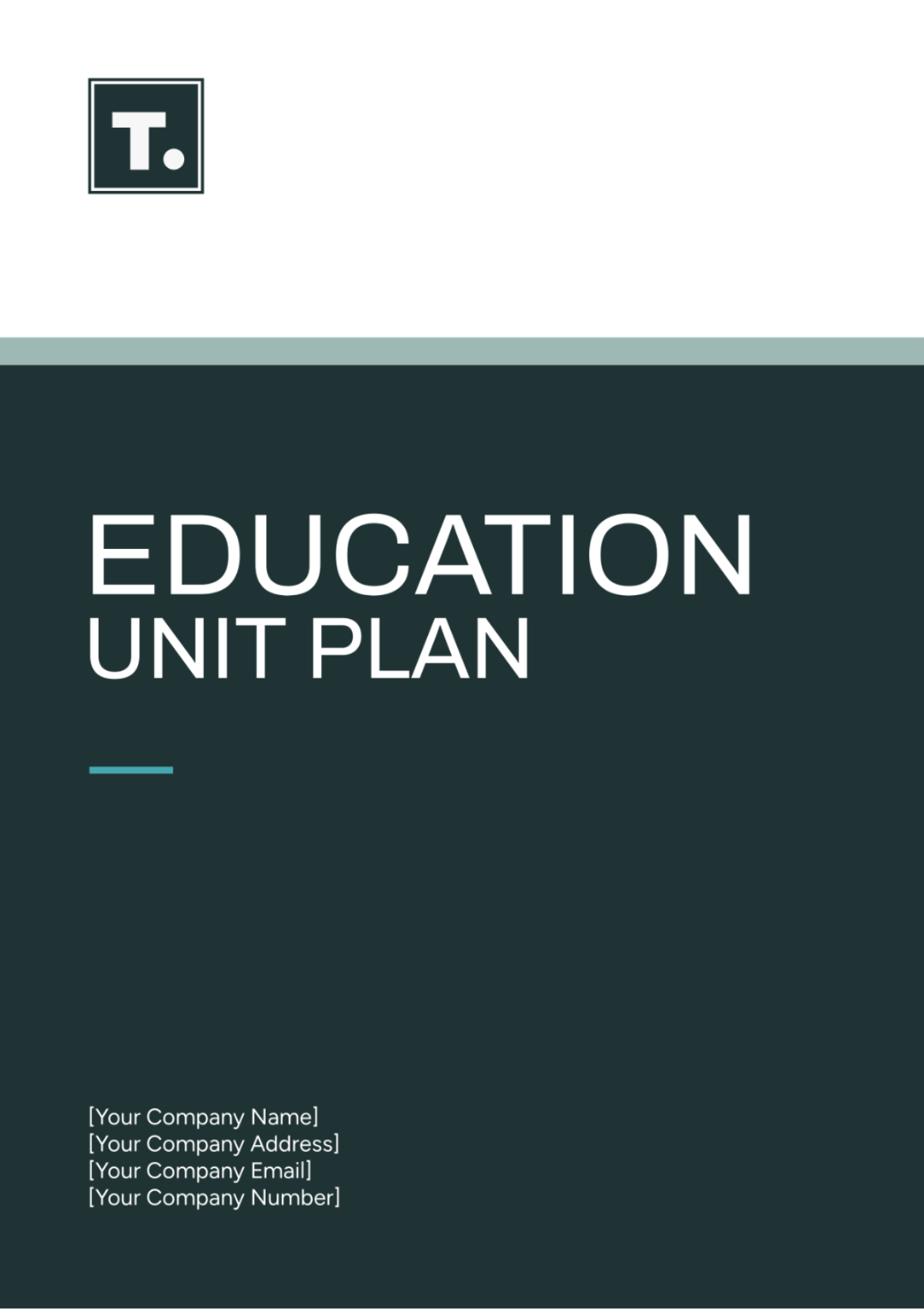 Free Education Unit Plan Template to Edit Online