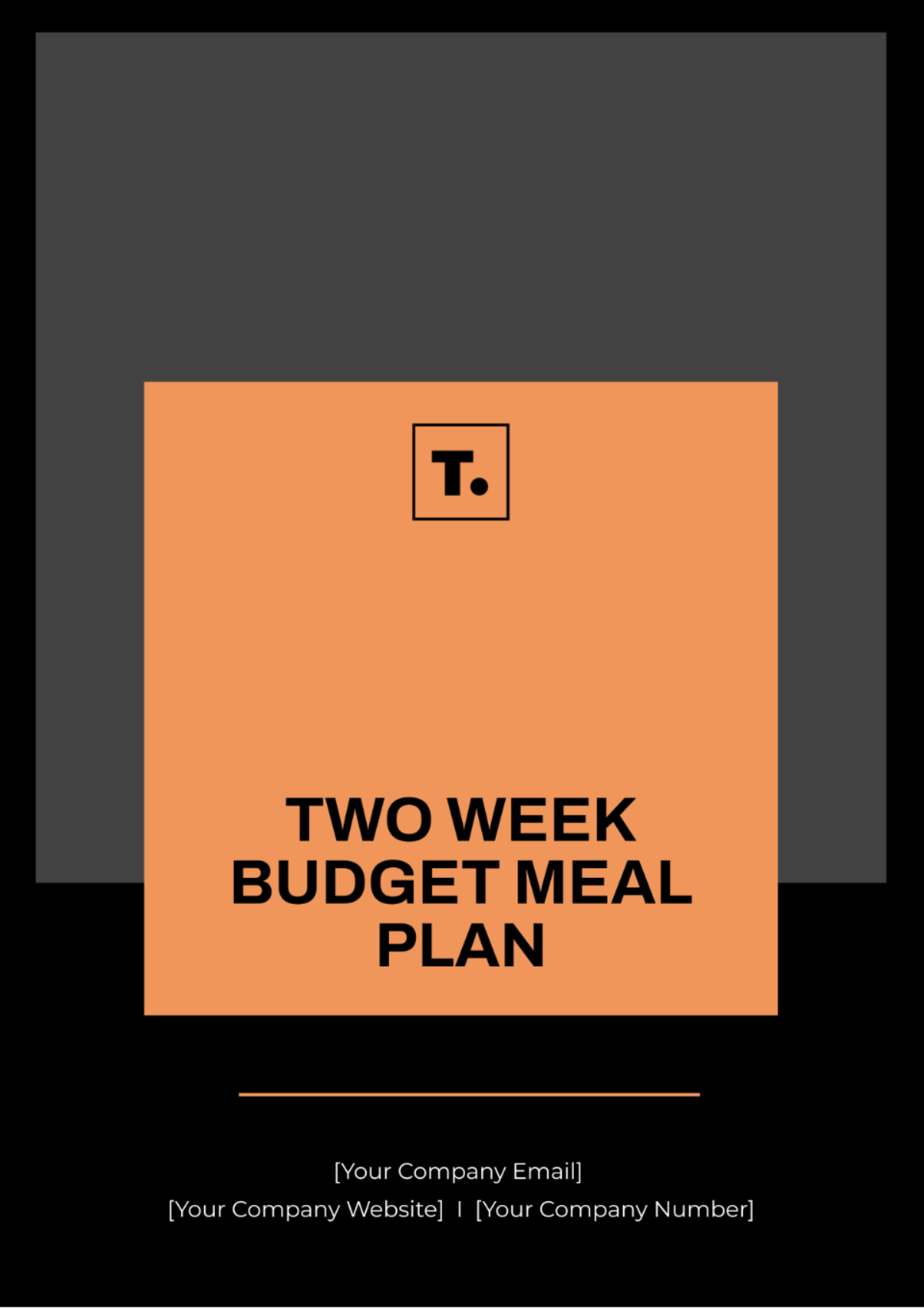 Two Week Budget Meal Plan Template - Edit Online & Download