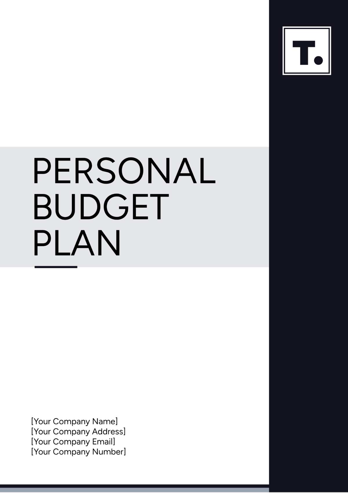 Personal Budget Plan Template - Edit Online & Download