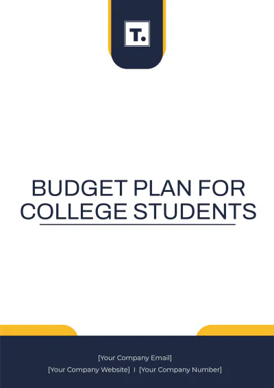 Free Budget Plan For College Students Template to Edit Online