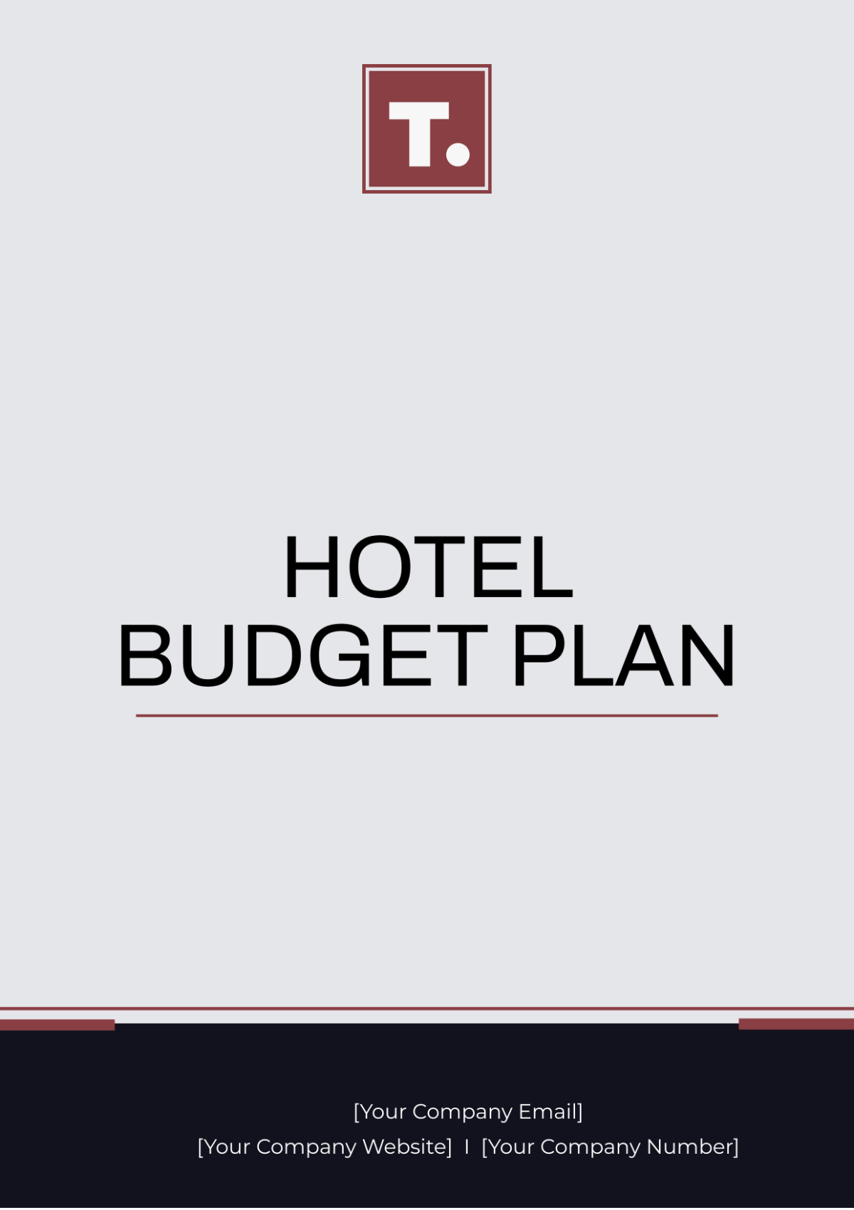 Hotel Budget Plan Template - Edit Online & Download