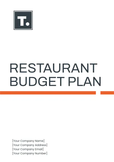 Free Restaurant Budget Plan Template to Edit Online