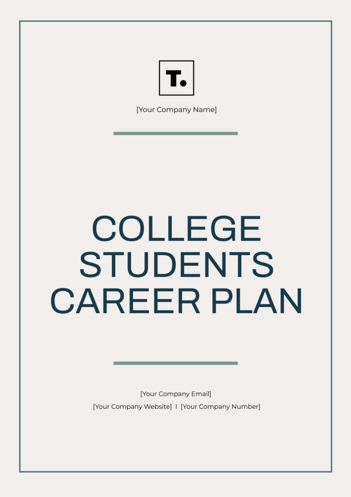 Free College Students Career Plan Template - Edit Online & Download ...