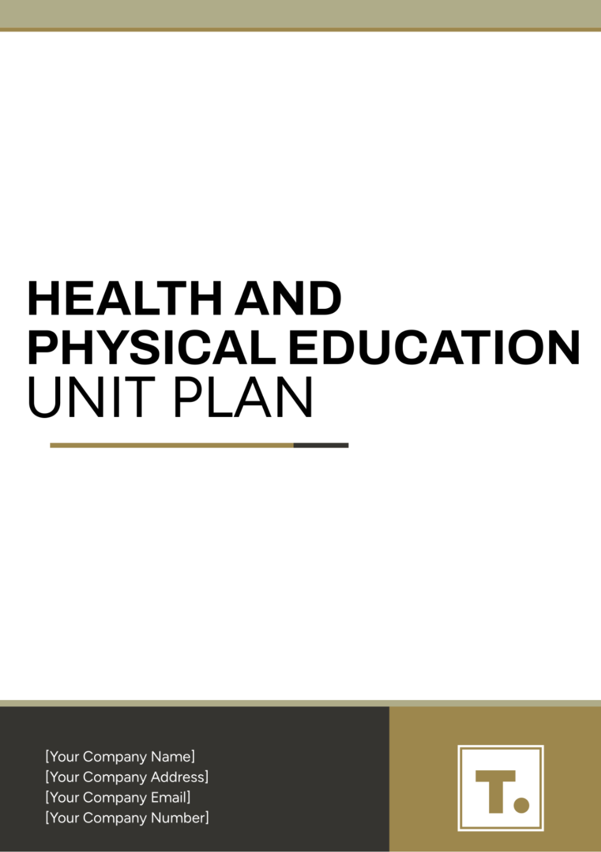 Health And Physical Education Unit Plan Template - Edit Online & Download