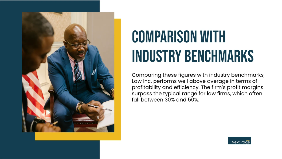 Free Law Firm Finance Presentation Template to Edit Online