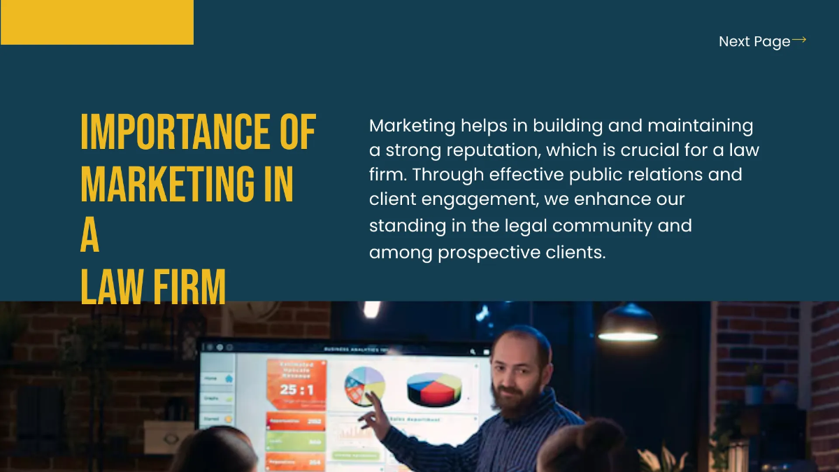 Free Law Firm Marketing Presentation Template to Edit Online