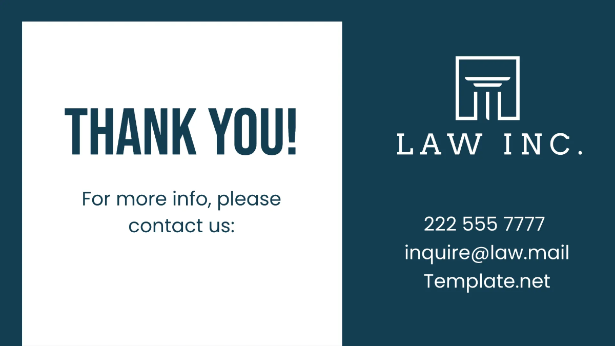 Free Law Firm Marketing Presentation Template to Edit Online