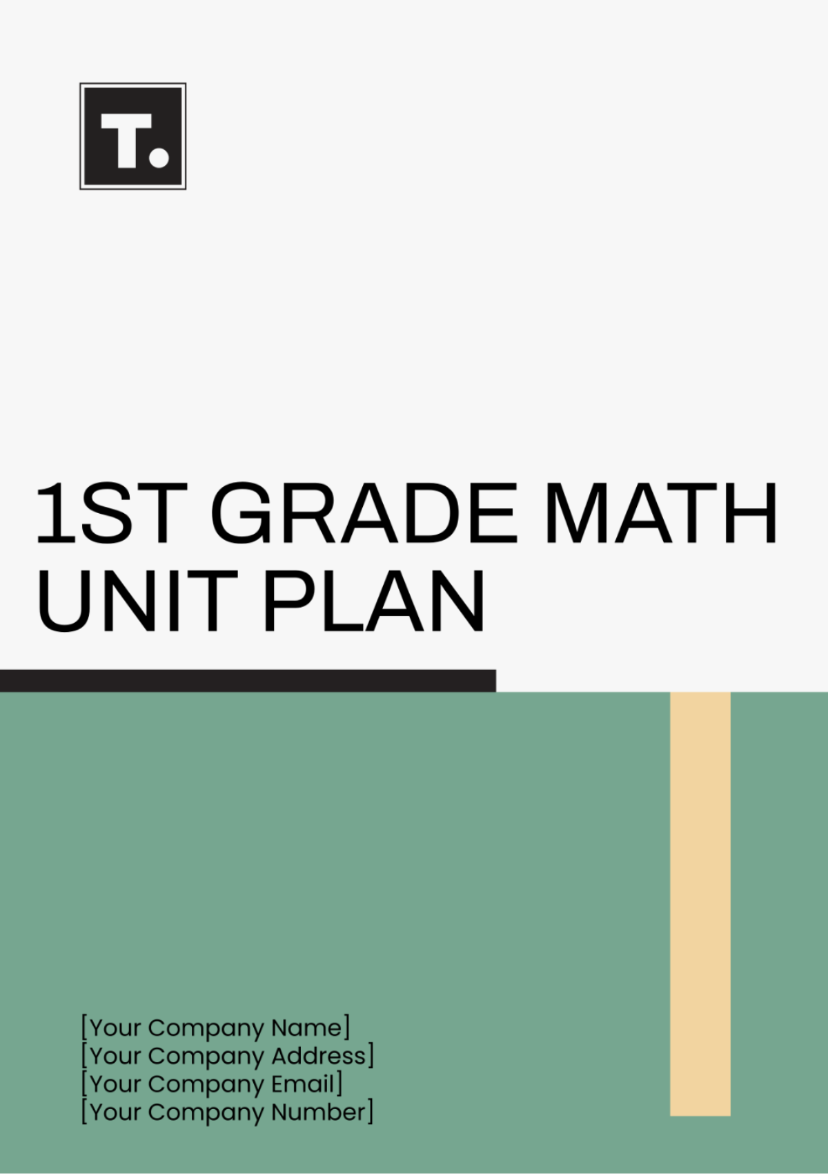 1st Grade Math Unit Plan Template - Edit Online & Download