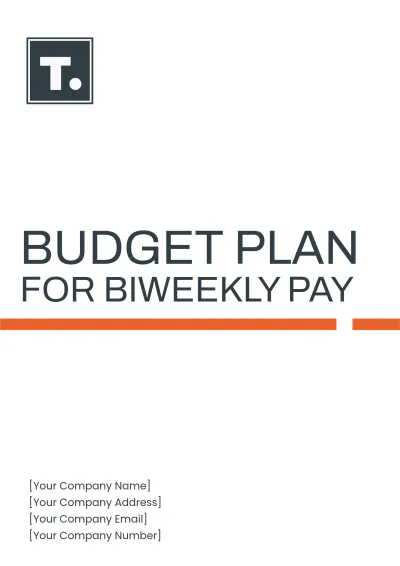 Free Budget Plan For Biweekly Pay Template to Edit Online