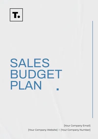 Free Sales Budget Plan Template to Edit Online