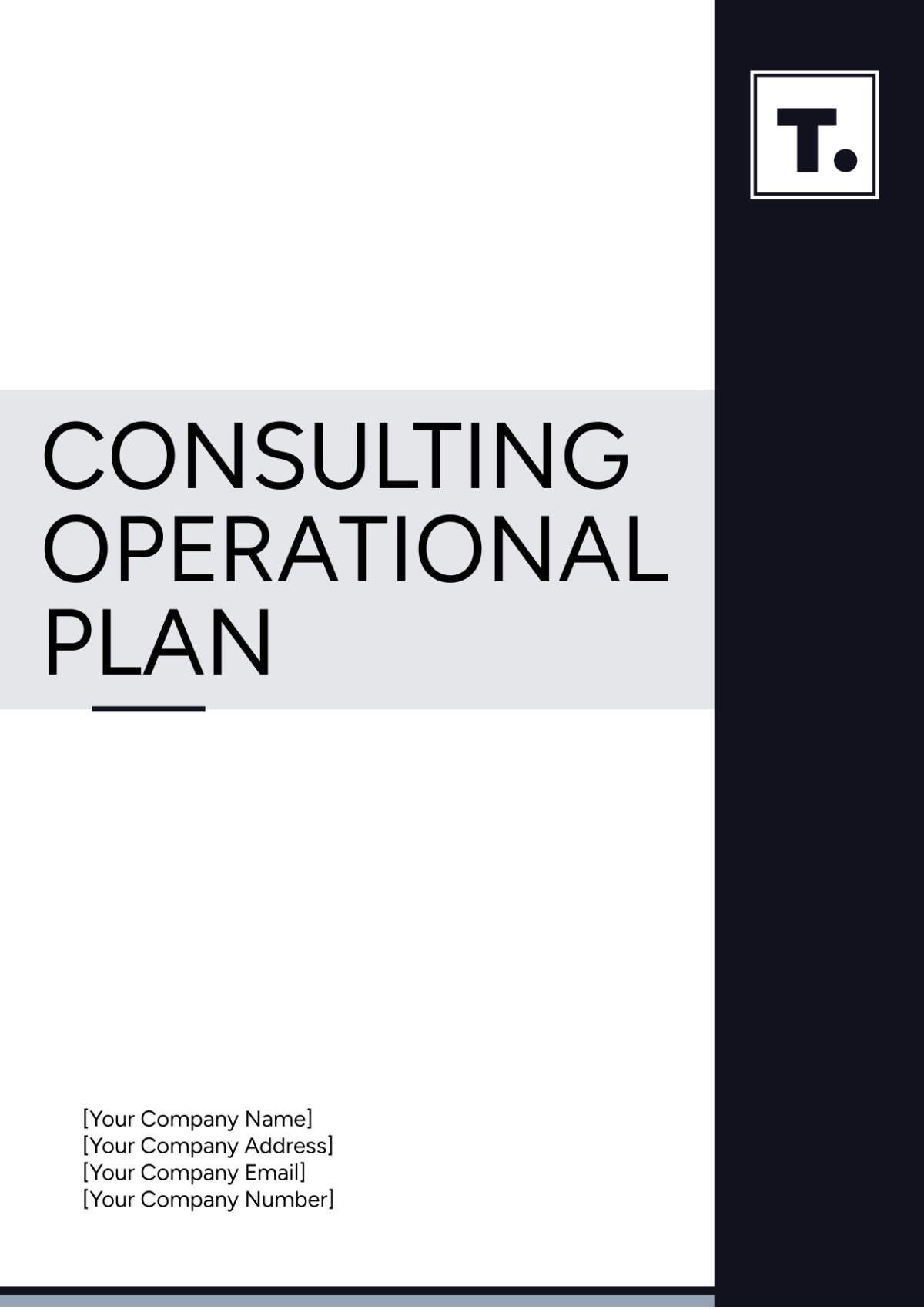 Consulting Operational Plan Template - Edit Online & Download