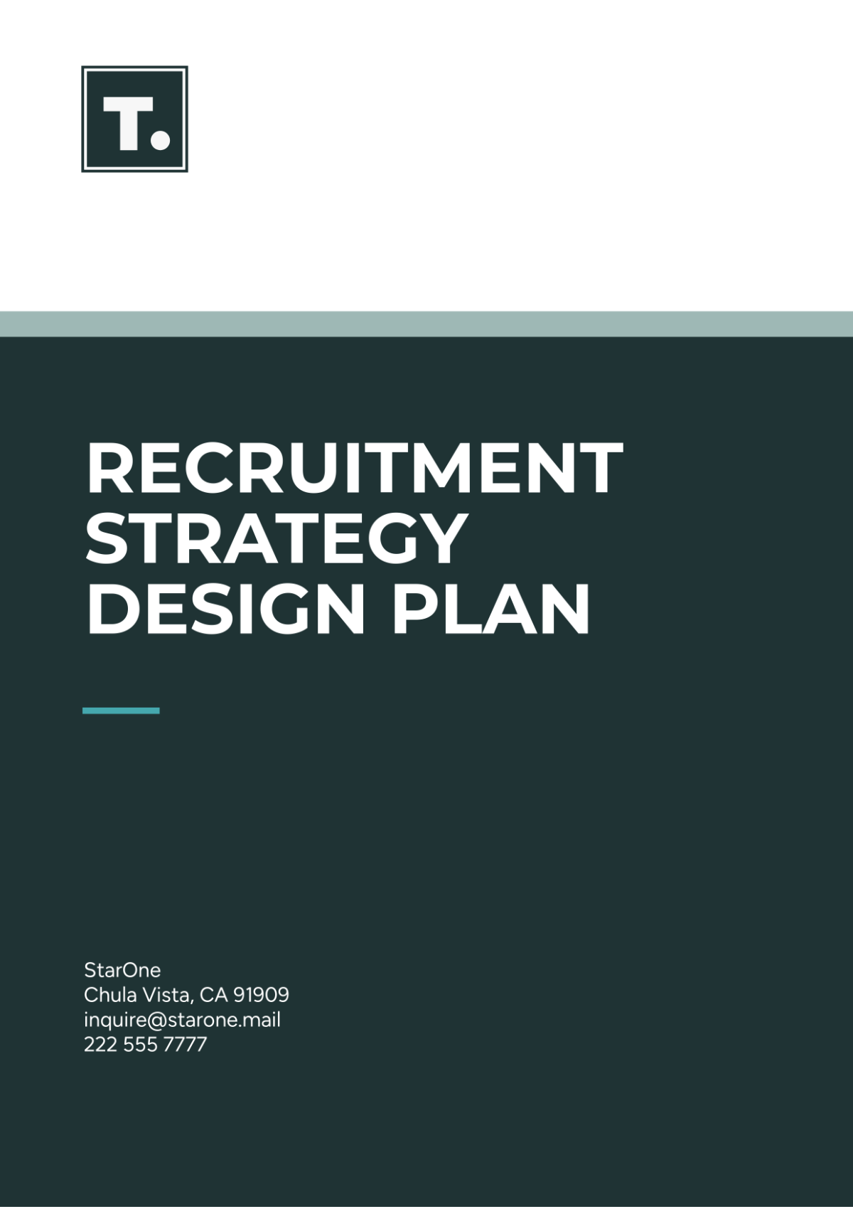 Recruitment Strategy  Design Plan Template - Edit Online & Download