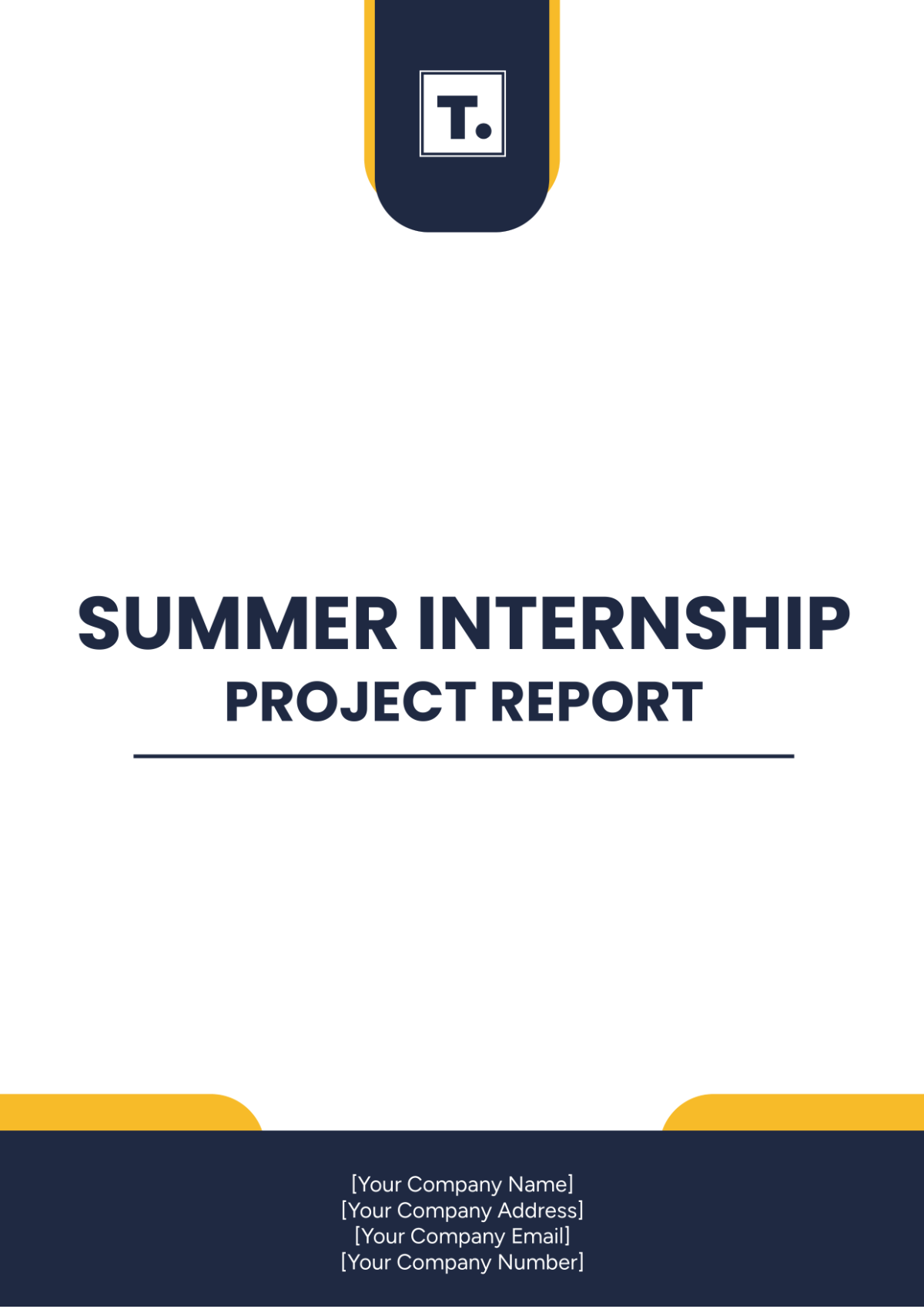 Summer Internship Project Report Template - Edit Online & Download