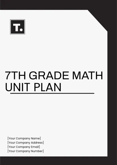 Free 7th Grade Math Unit Plan Template to Edit Online