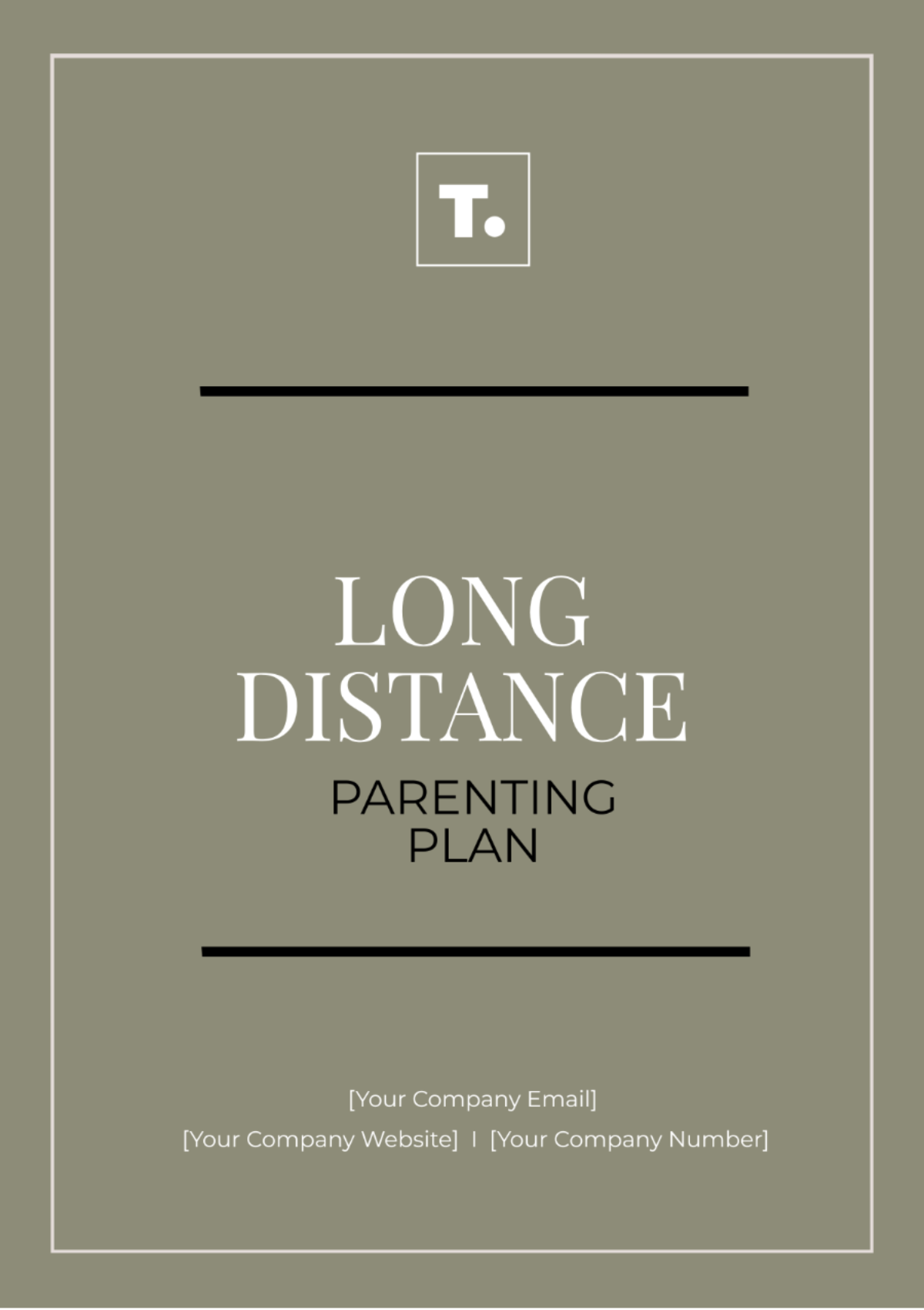 Long Distance Parenting Plan Template - Edit Online & Download