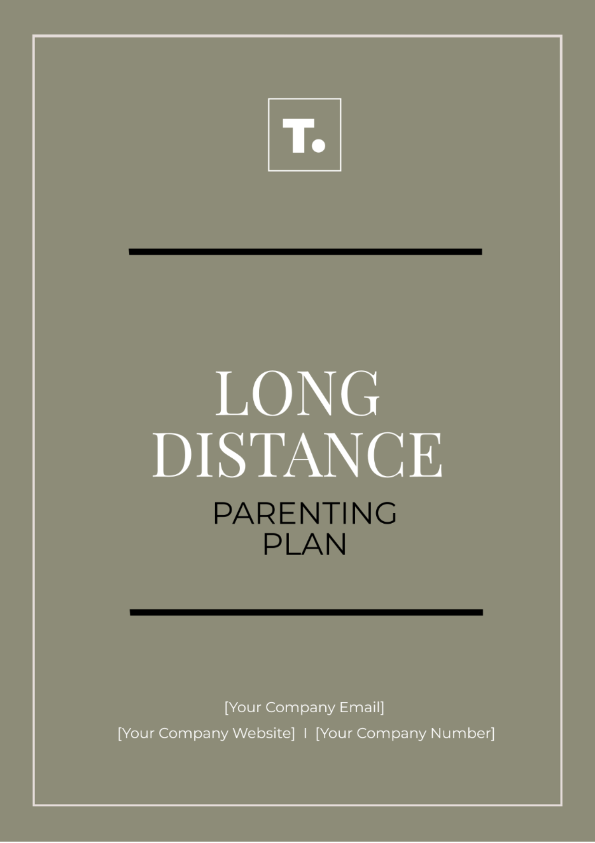 Long Distance Parenting Plan Template Edit Online Download Example
