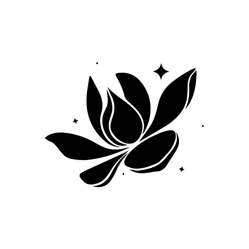 Silhouette of Flower Element