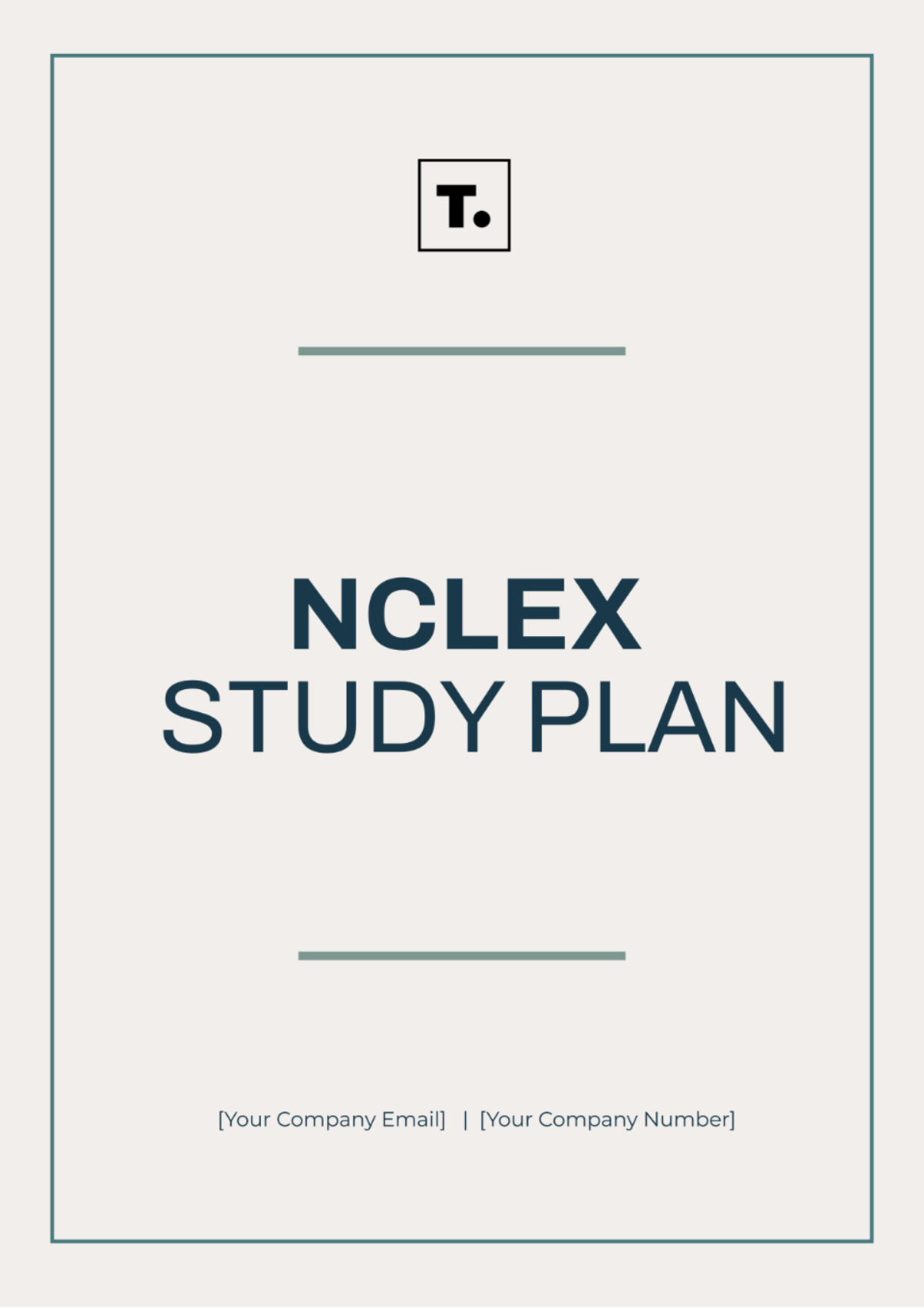 NCLEX Study Plan Template - Edit Online & Download