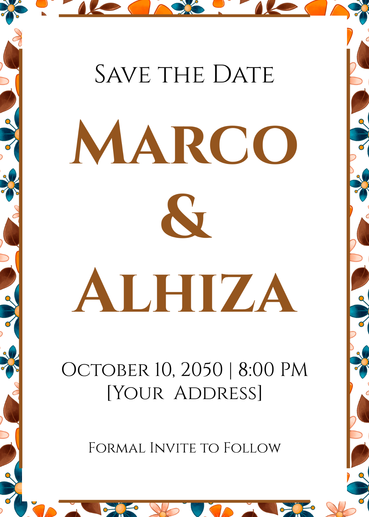 Mosaic Save the Date