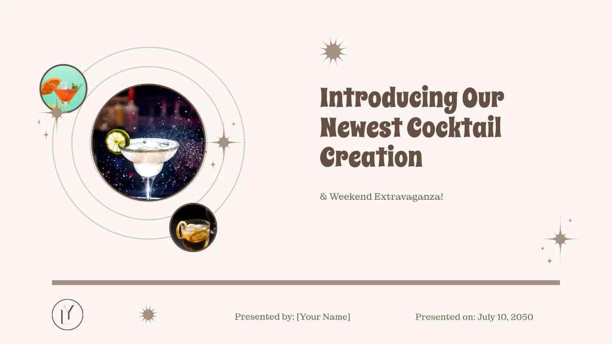 Free Aesthetic Bar Presentation Template to Edit Online