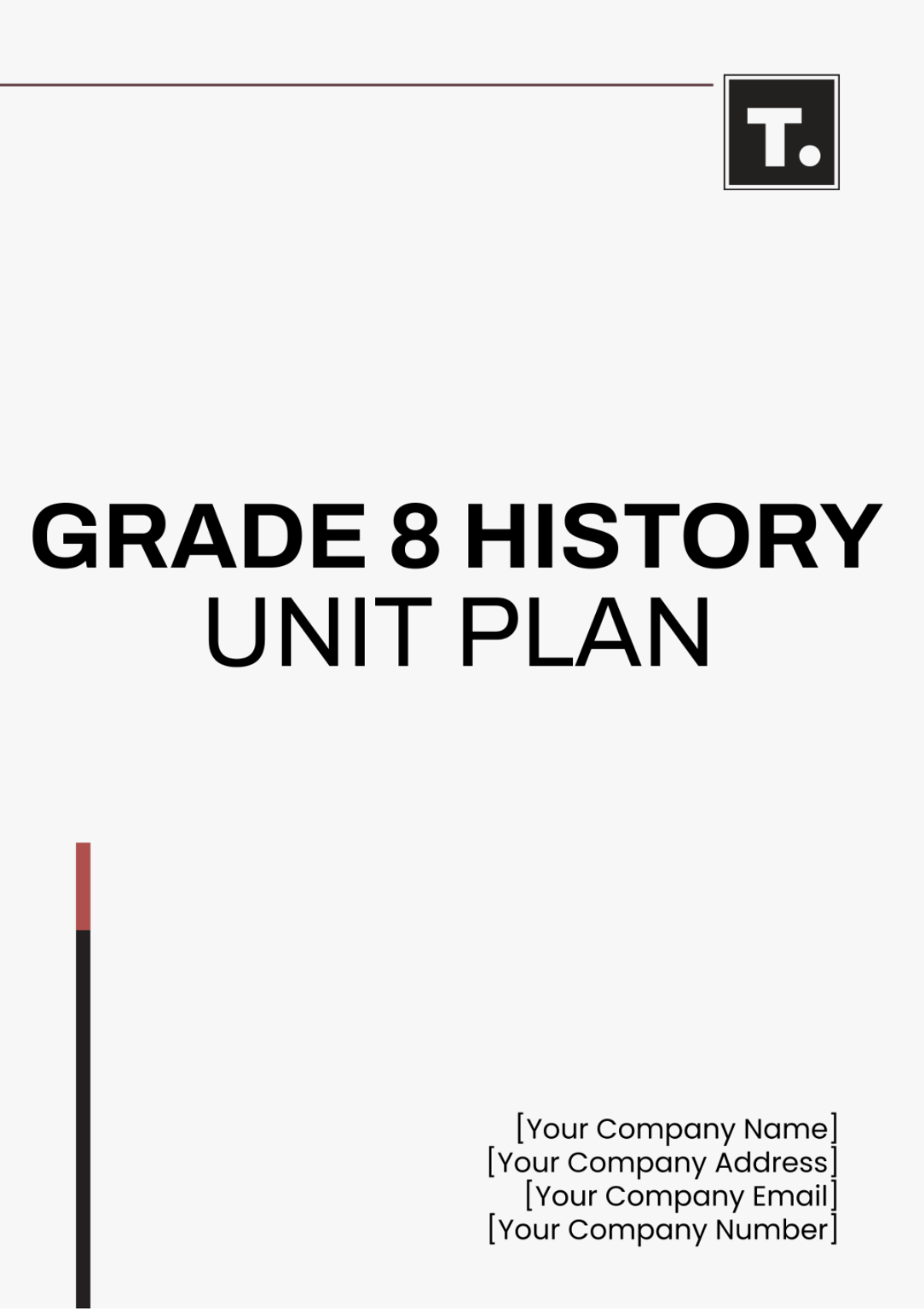 Grade 8 History Unit Plan Template - Edit Online & Download