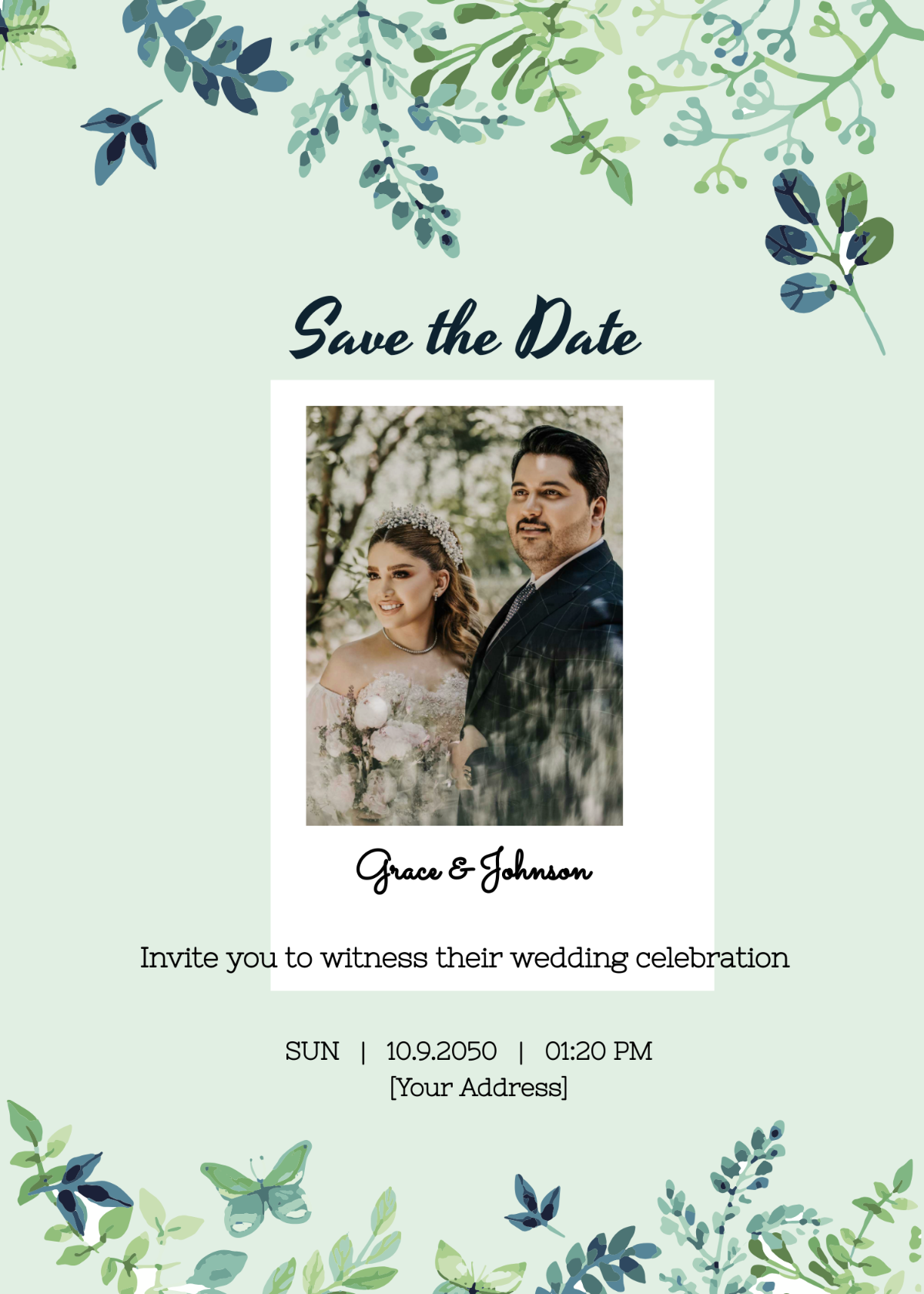 Free Polaroid Style Save the Date Template - Edit Online & Download ...