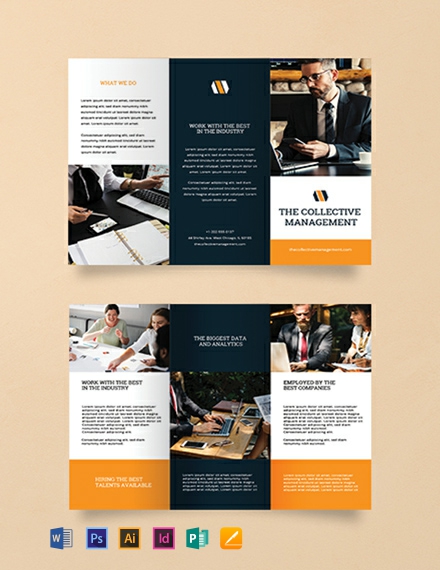 tri fold brochure template word