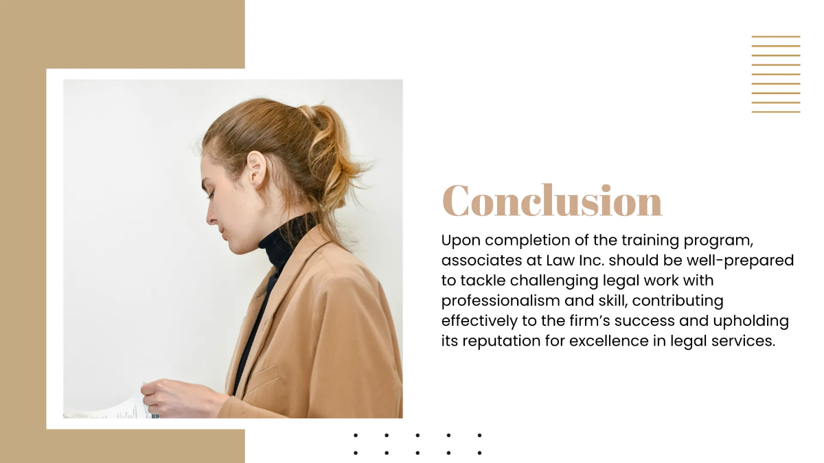 Free Law Firm Training Presentation Template to Edit Online