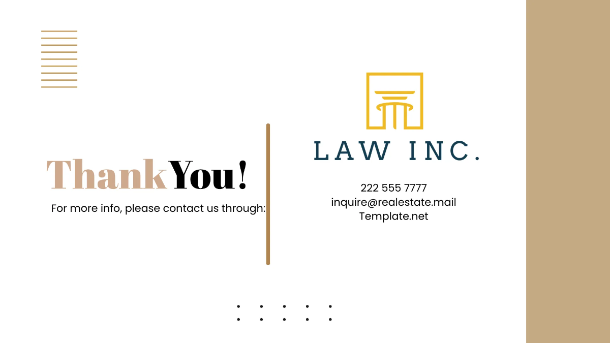 Free Law Firm Training Presentation Template to Edit Online