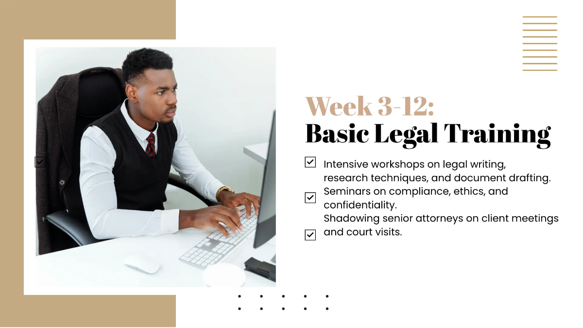 Free Law Firm Training Presentation Template to Edit Online