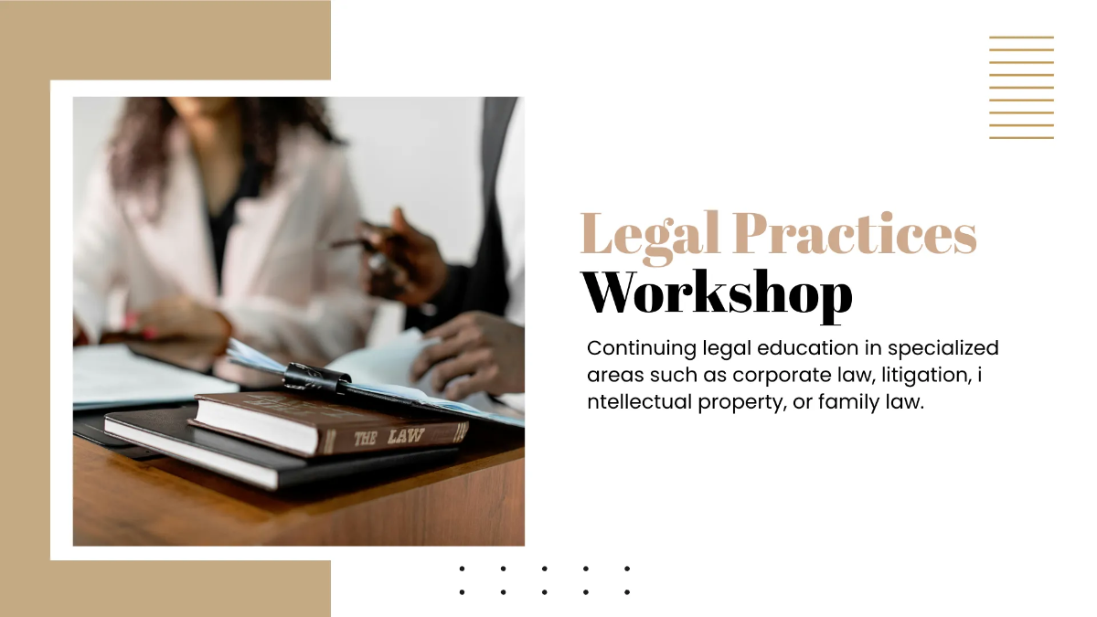 Free Law Firm Training Presentation Template to Edit Online