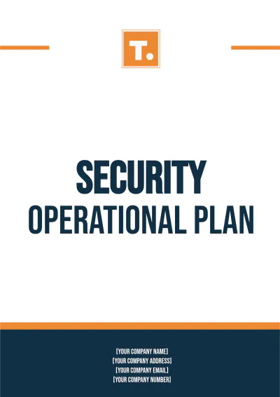 Free Security Operational Plan Template to Edit Online